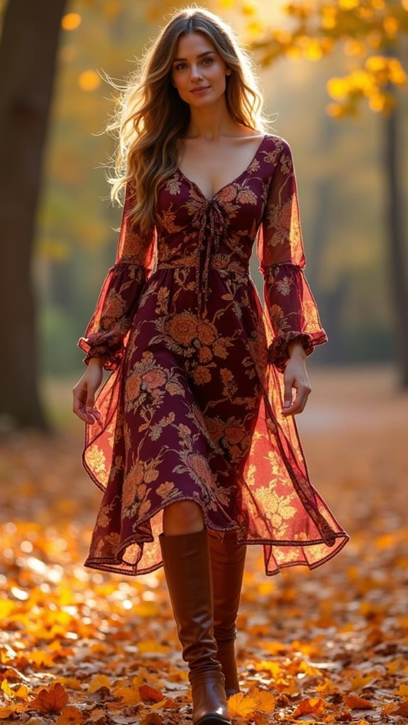 autumn floral fashion trends