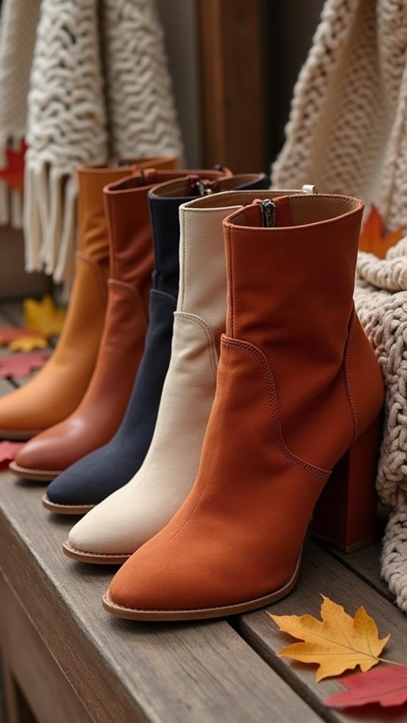 stylish chunky heeled boots